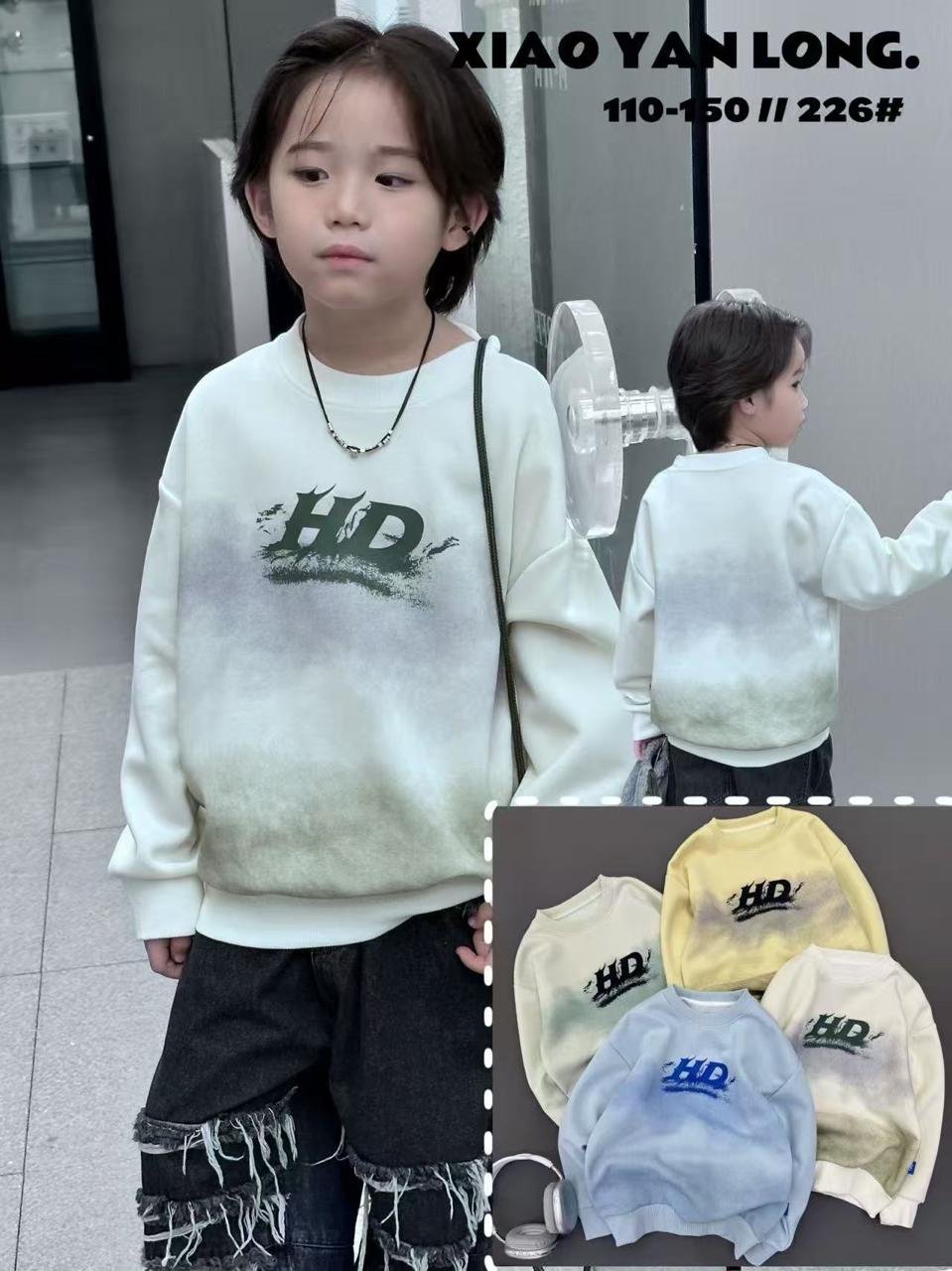 01 Children's crewneck sweatshirt - Image 1