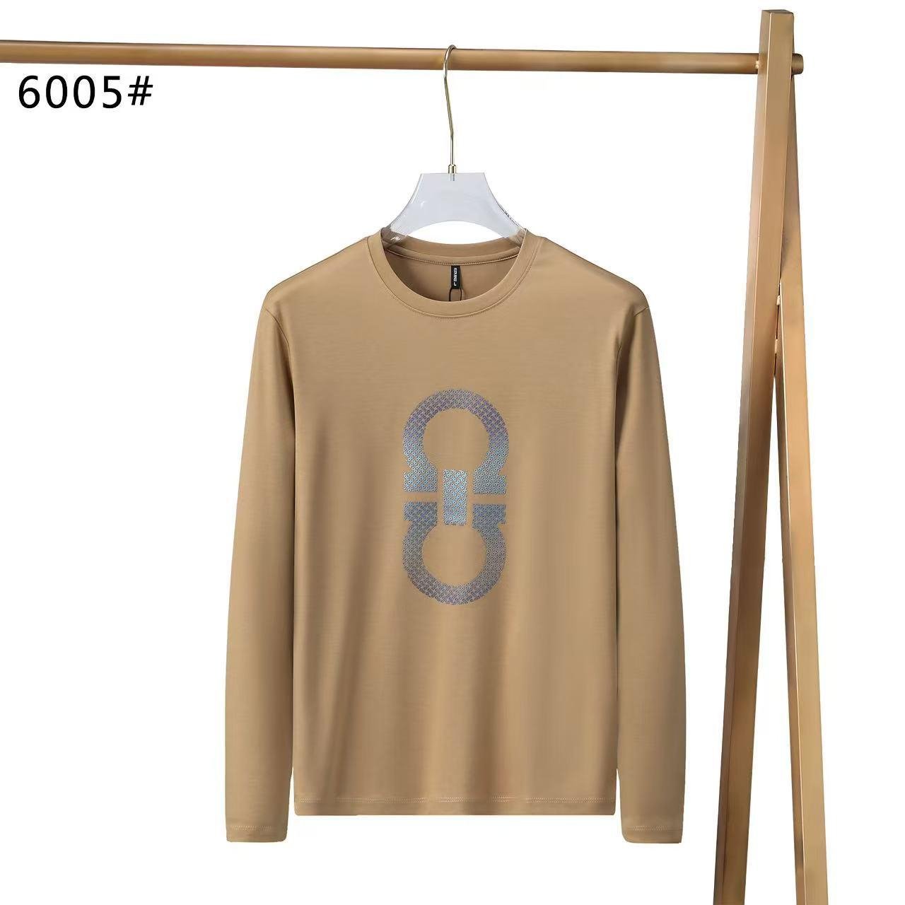 04 Men's long-sleeve cotton t-shirt - Image 1