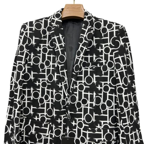 Dunhill monochromatic monogram blazer