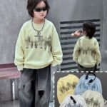 Children's graphic sweatshirt set